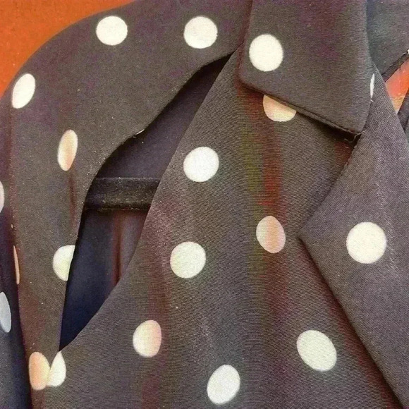 Vintage Black and white polka dot bespoke Geoffrey Beene size 6/8 - Picture 3 of 8